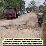 Abierta licitación para mejoramiento de la vía Carmen de Apicalá – Melgar